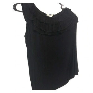 One shoulder Tank with ruffles